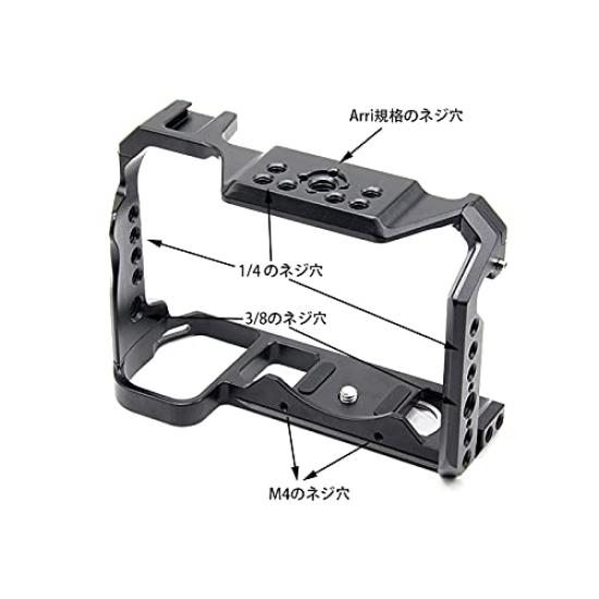 SIUTATDSH Camera Cage for Nikon and Z7ii Super Cold Shoe Arri Compatible Screw and Arca Plate Z5, Z6, Z7, Z6ii, Cameras, Expandable, Built-in Mount,