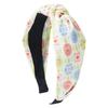 Easter Egg Hairband, Fabric Easter Egg, Rabbit Print, Knotted, Simple and Elegant Headband, Light and Fresh Style