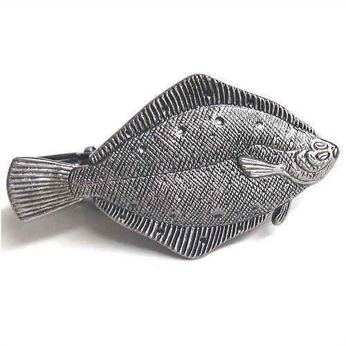 ISHOKUYA (Ishokuya) Angler Series Unique Fish Tie Clip, Tie Clip, Tie Bar, Flatfish