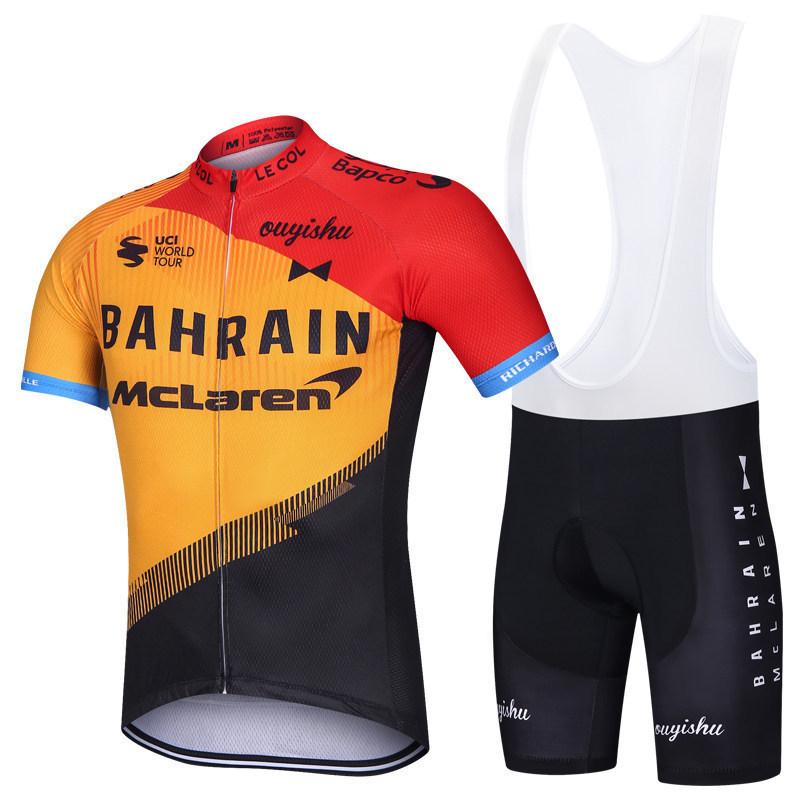 Tour De France Cycling Suit Short-sleeved Suit Men's Summer Breathable Bicycle Shirt Road Mountain Bike Riding Breathable Quick Drying