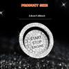 Bling Car Engine Start Button Cover, Sparkling Rhinestone Push Start Button Decorative Cover, Anti-Scratch Key Ignition & Knob Bling Ring, Universal
