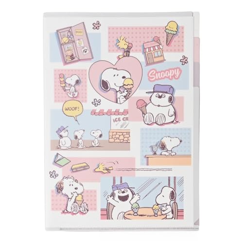 Snoopy A4 Clear Folder, 3-Pocket