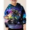Felpe con cappuccio da ragazzo Dinosauro Stampa 3D Autunno Manica Lunga Top Pullover Abbigliamento Bambino Felpa All'aperto Casual Abbigliamento per Bambini