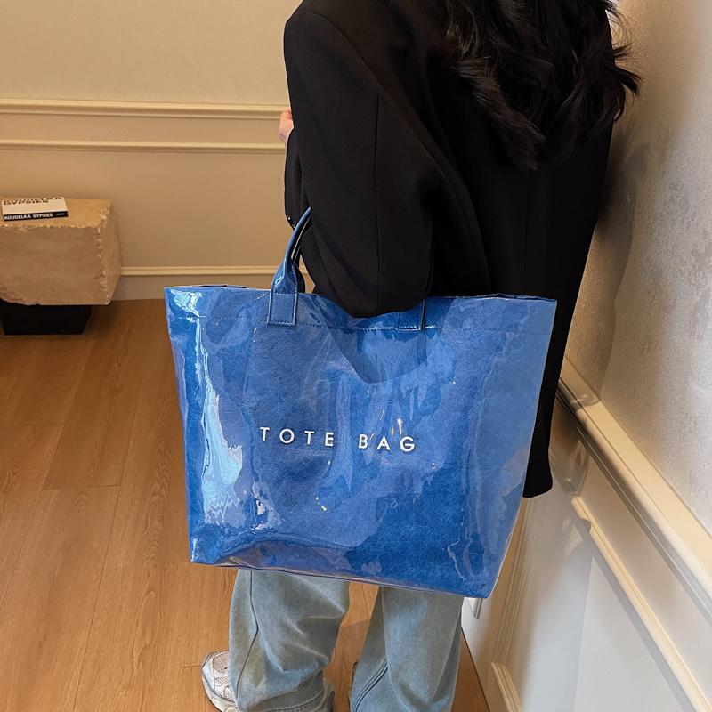 

Women s Tote Bags Solid Color Travel Shopping Bag New Fashion Tote Handbag Purses Large Capacity Leisure Commute Shoulder Bag синий