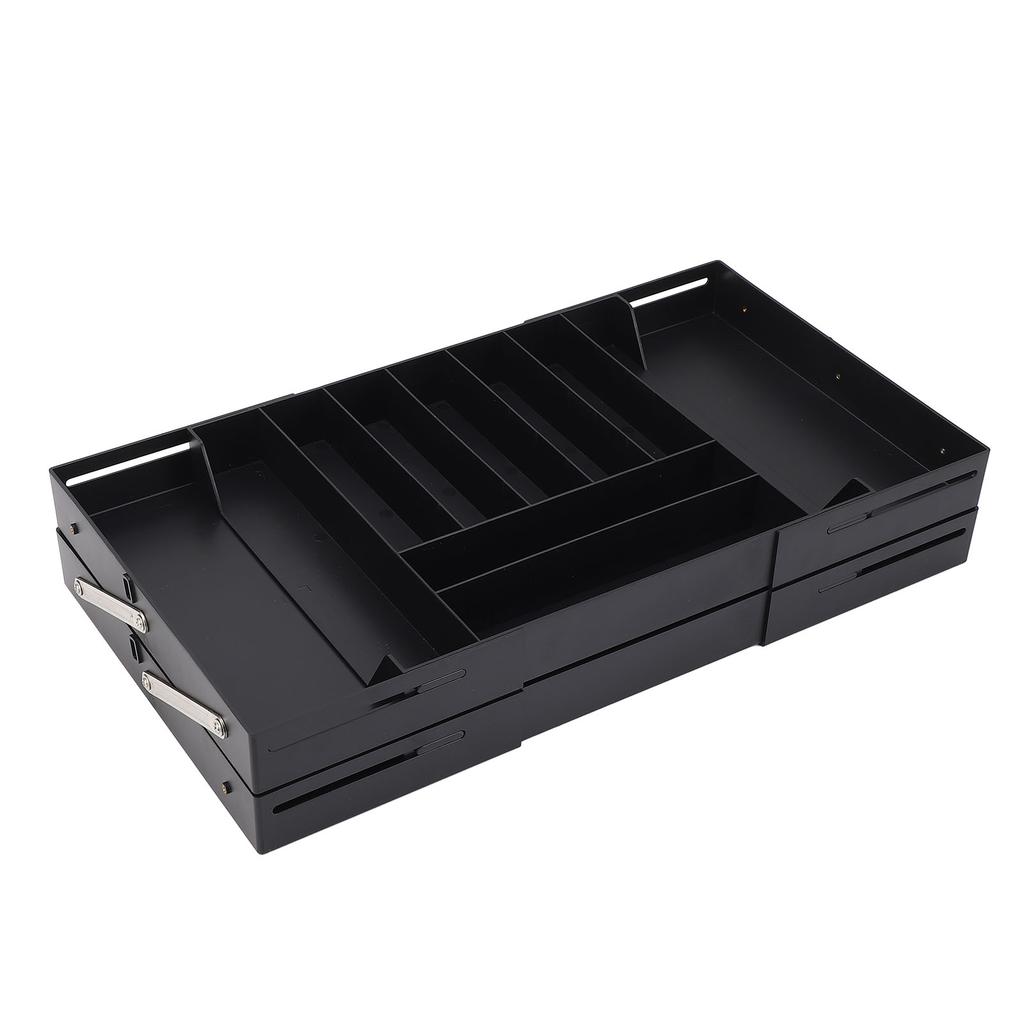 Expandable Desk Drawer Organizer Tray Plastic Space Saving Foldable Multi Level Storage Tray for Jewelry Cosmetics