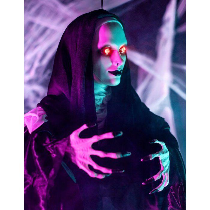 Décoration lumineuse nonne suspendu 120 cm