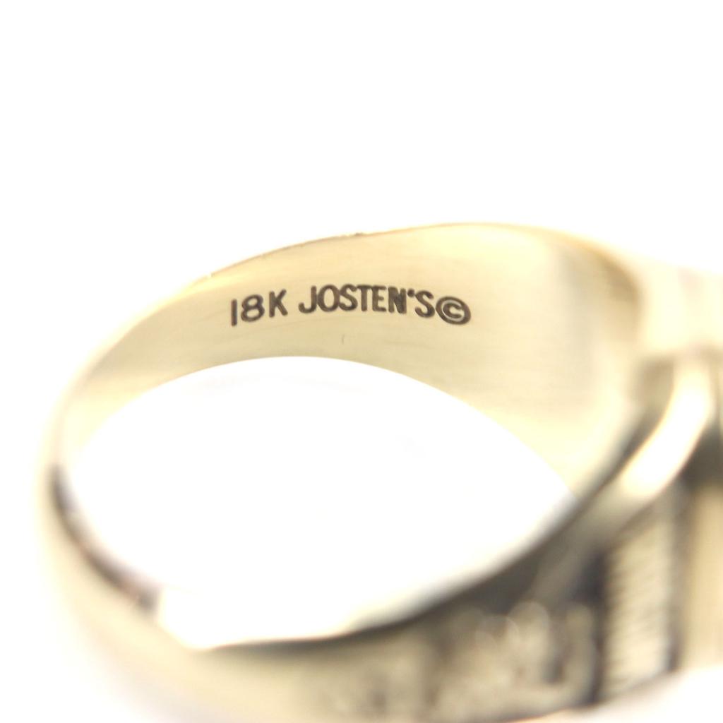 Excellent JOSTENS Ring 2003 SASHA DRAGUNS Japan 12P Diamond College Gold pink 18K mens Used