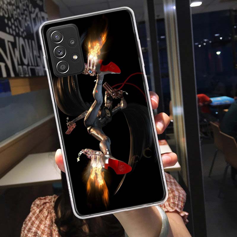 Bayonetta Phone Case for Samsung A54 A57 A37 A17 A14 A15 A12 A24 A34 A55 A35 A25 A52S A07 A05S A04S A22 A32 A72 Galaxy Note 20 1