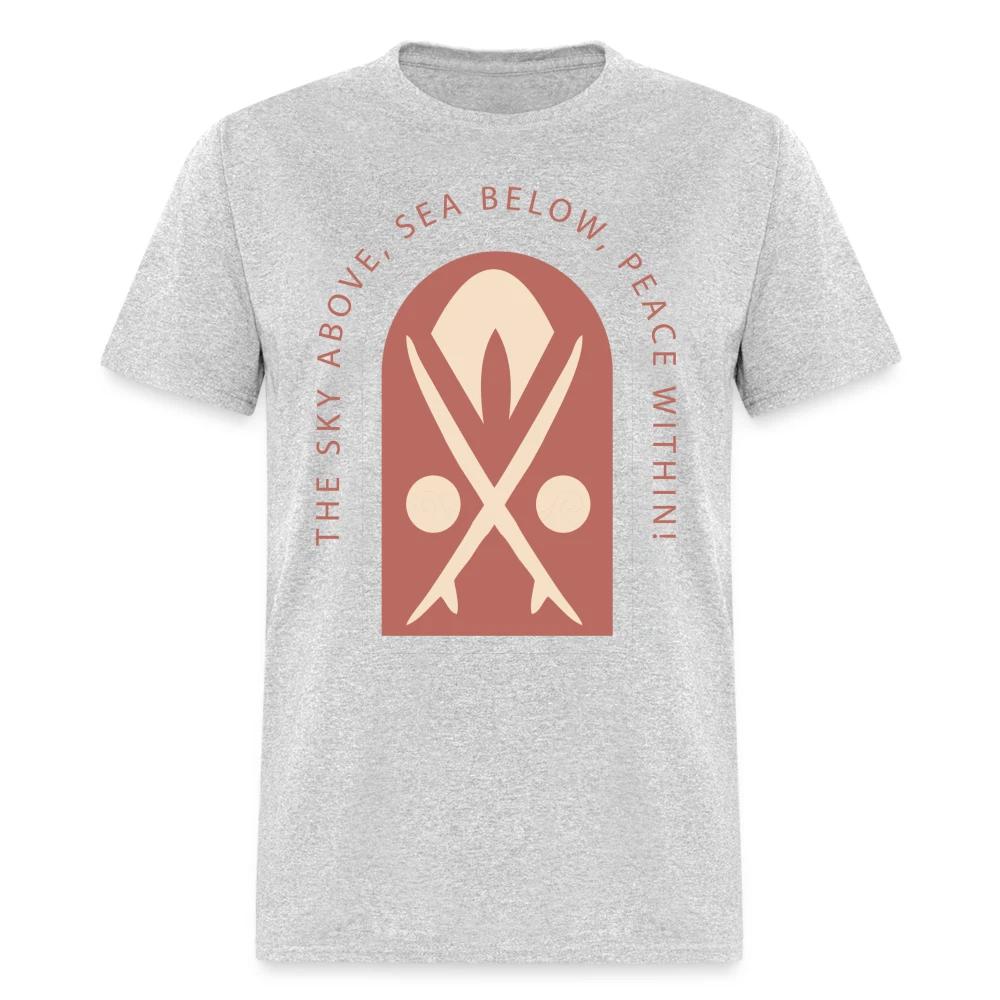 The Sky Above Sea Below Peace Within shirt Ocean Beach Surfing is life T-Shirt XXL