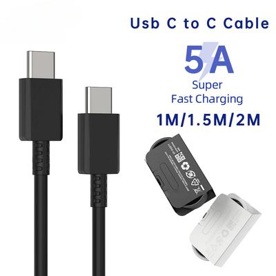 5A Pd USB-Kabel 45W Typ C auf Typ C Superschnellladekabel für Samsung S25 S24 S23 S22 S20 Note 20 A34 A54 A55 A56 A26 A16 Tab S8 S7 Ladekabel