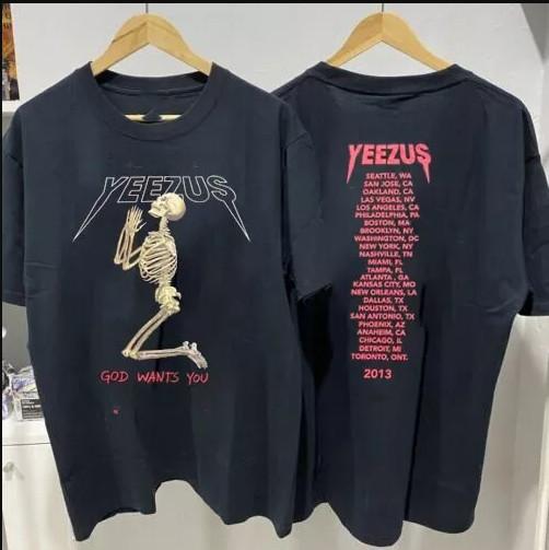 Kanye West 2013 Yeezus Tour God Wants You T-shirt size S-5XL S