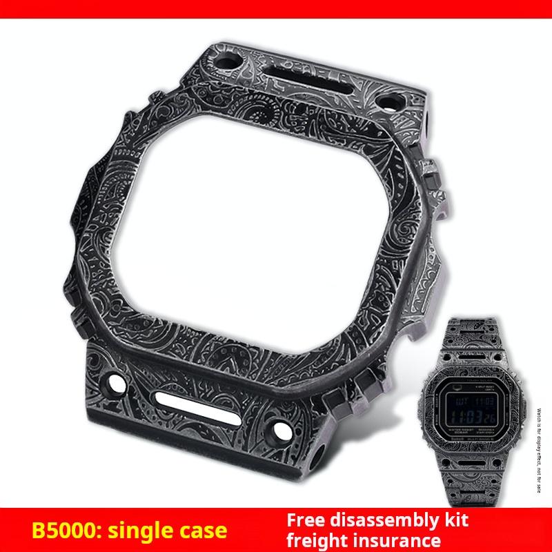 

Для часов CASIO DW5600 GMWB5000 G5600E Титановый корпус GWM5610 Нержавеющая сталь Безель 5610 5600 5000 Металлический ремешок Комплект для модификации С инструментами For 5600