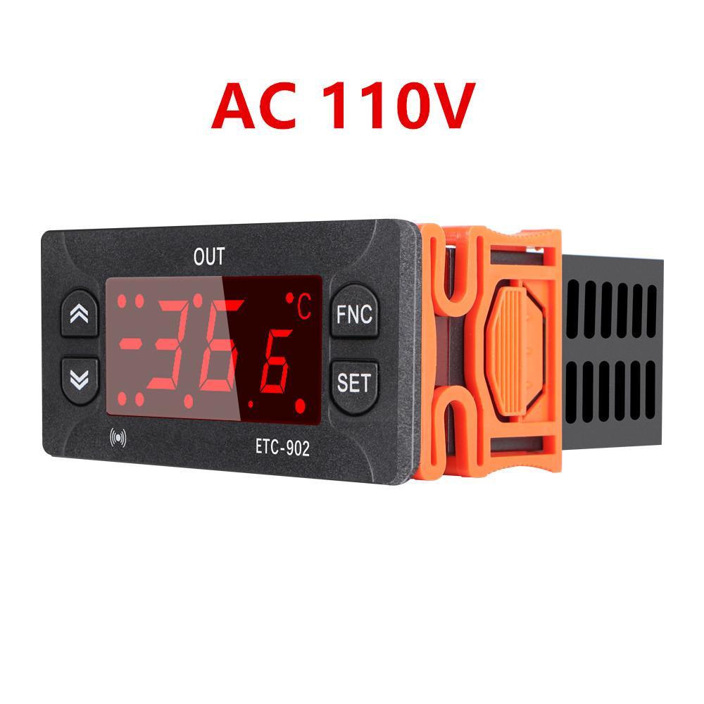 ETC-902 Digital Temperature Controller Thermostat Thermoregulator incubator Relay LED 16A Heating Cooling 12V 24V AC 110V-220V