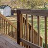 4Pack 2x4 Deck Railing Brackets, 18-Gauge Steel Black Powder Coated Fence Rail Connectors for Wood Post, Indoor Outdoor Use, Screws Not Included