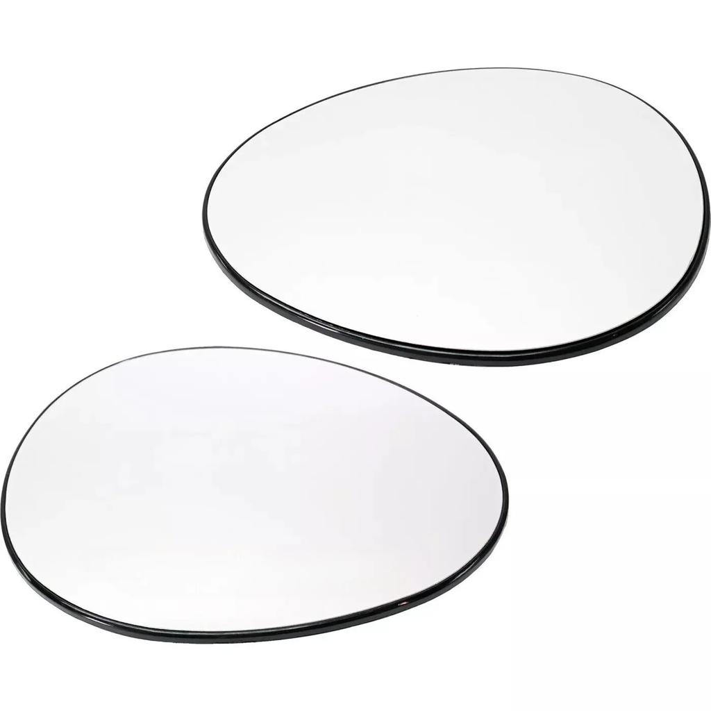 For BMW MINI R55 R56 R57 R58 R59 R60 R61 2PCS Outer Rearview Side Wing Mirror Lower Glass Lens Reflector Lens Car With Heated