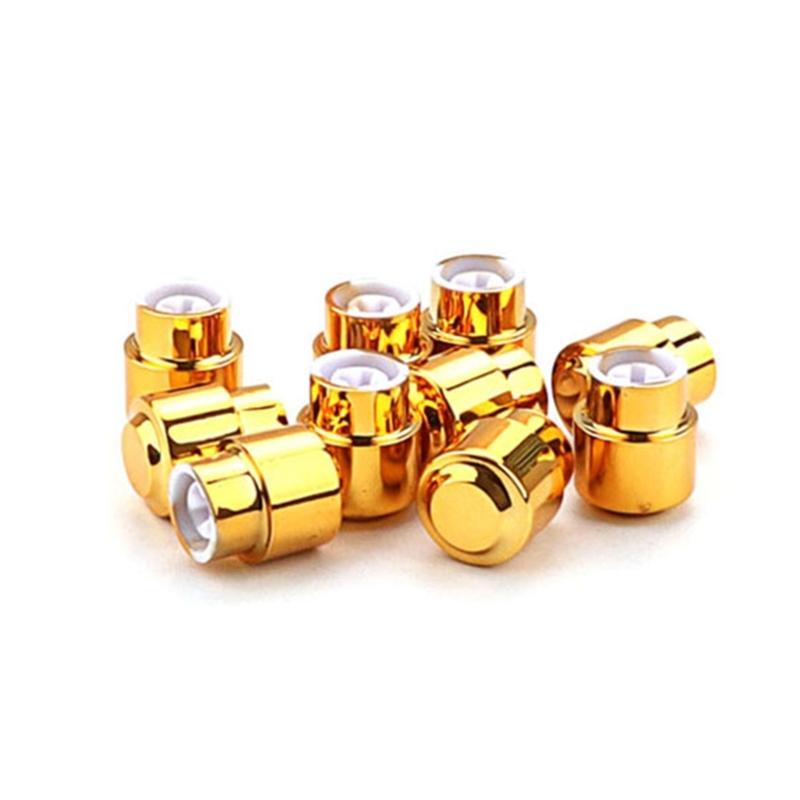 10Pcs Guitar Gold Plastic Barrel Switch Tip Electric Guitar Bass Knobs Potentiometer Cap Instrument Accessories