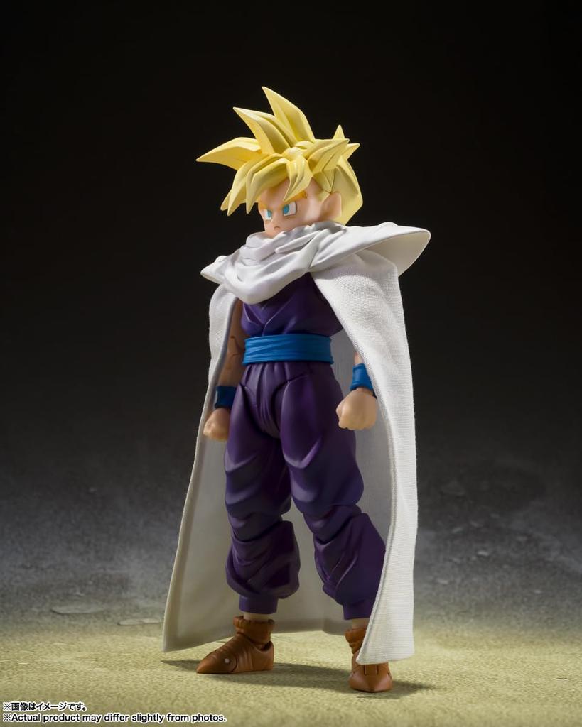 TAMASHII NATIONS S.H.Figuarts Dragon Ball Z Super Saiyan Son Gohan - The Warrior Beyond Goku - Approximately 110mm PVC & ABS & Cloth Painted