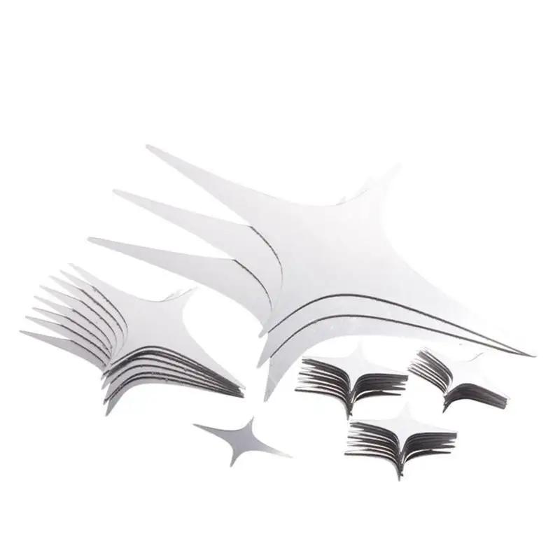 20Pcs Removable 3D Acrylic Wall StickerStar Shape Mirror Effect Popular Home Decor Art