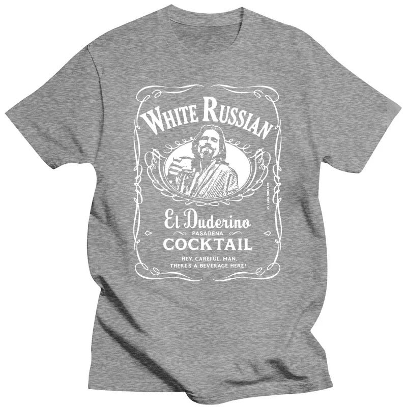 2019 Unisex Tees The Big Lebowski The Dude White Russian Cocktail Black Cotton Men T-Shirt envio gratis  COTTON  2024