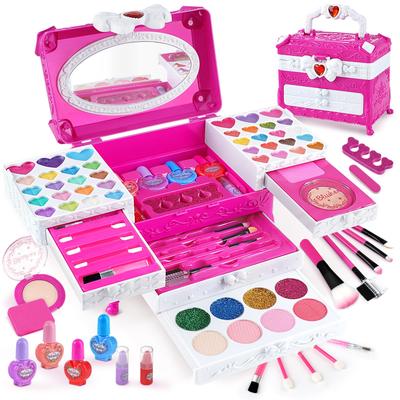 Makeup Set for Girls Makeup Set for Girls Makeup Set Makeup Set Dresser Children Elementary School Girls Presents 4 5 6 7 8 9 10 11 12 13 Year Old