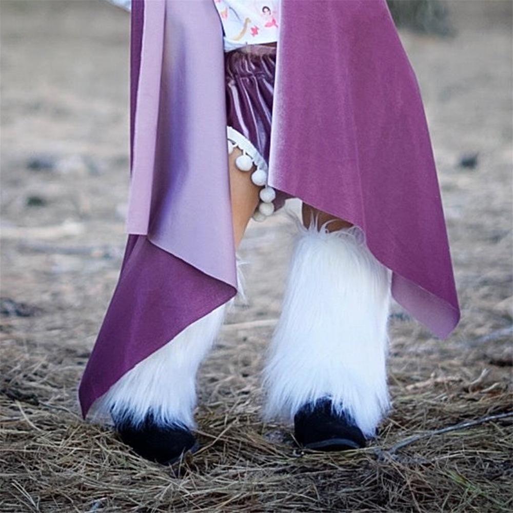 1 Pair 18/25cm Furry Leg Warmers Japanese Style Long Tube Sock Warm Knee Sleeve Children