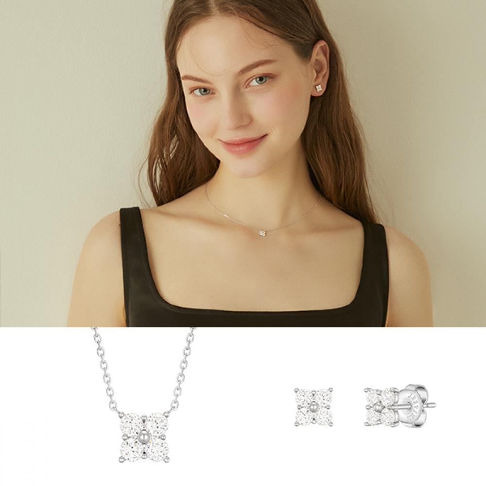 

JESTINA WHITEMOND Комплект колье+серьги (SET-J0-1029)