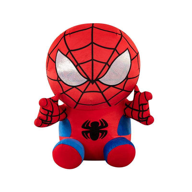 25CM Marvel Film The Avengers Anime Kreslená Figurka Spider Man Vyplněné Plyšové Hračky Kawaii Roztomilé Plyšové Panenky Dětské Vánoční Dárky