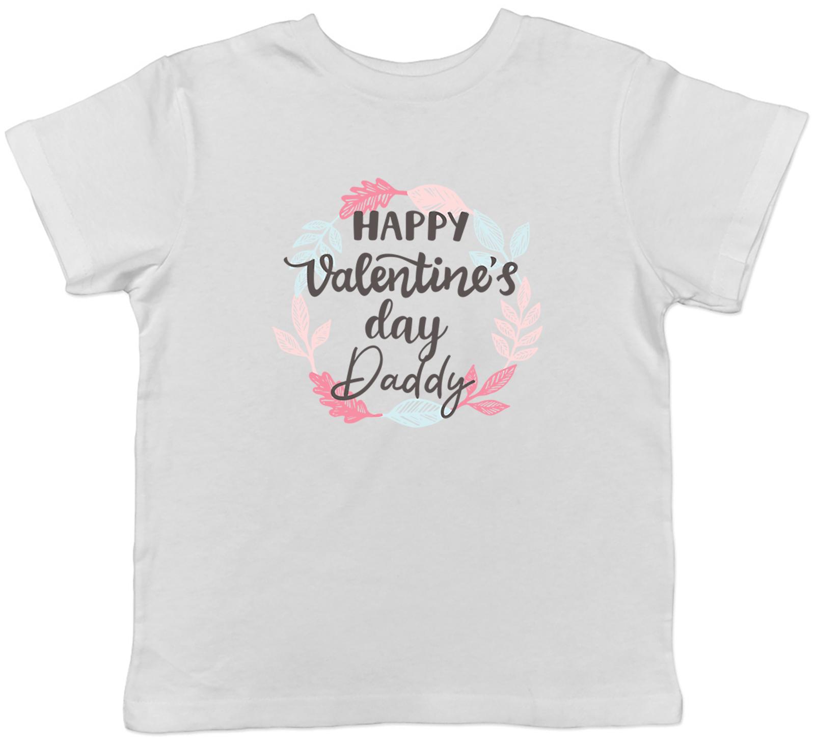Daddy Happy Valentines Day Childrens Kids T-Shirt Boys Girls 160