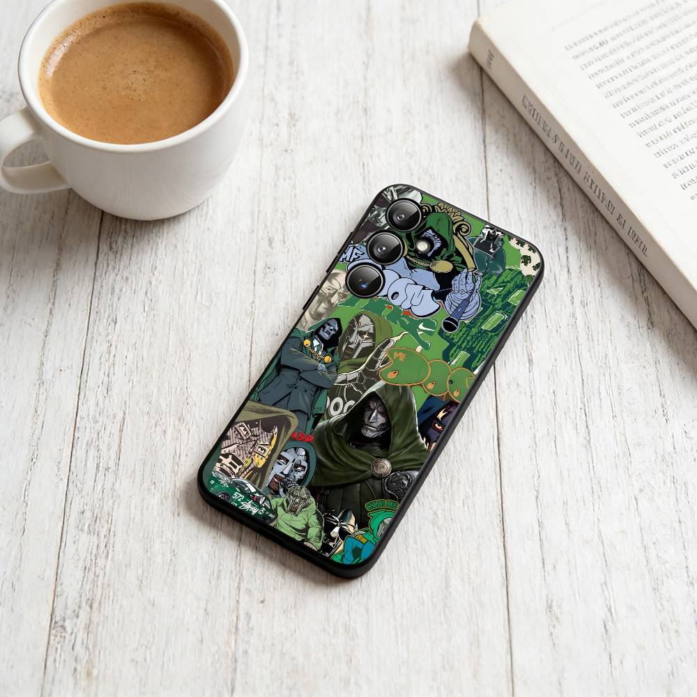 MF-DOOMs-Rapper Phone Case For Samsung Galaxy A73,A72,A71,A70,A53,A52,A51,Others Soft Black Cover