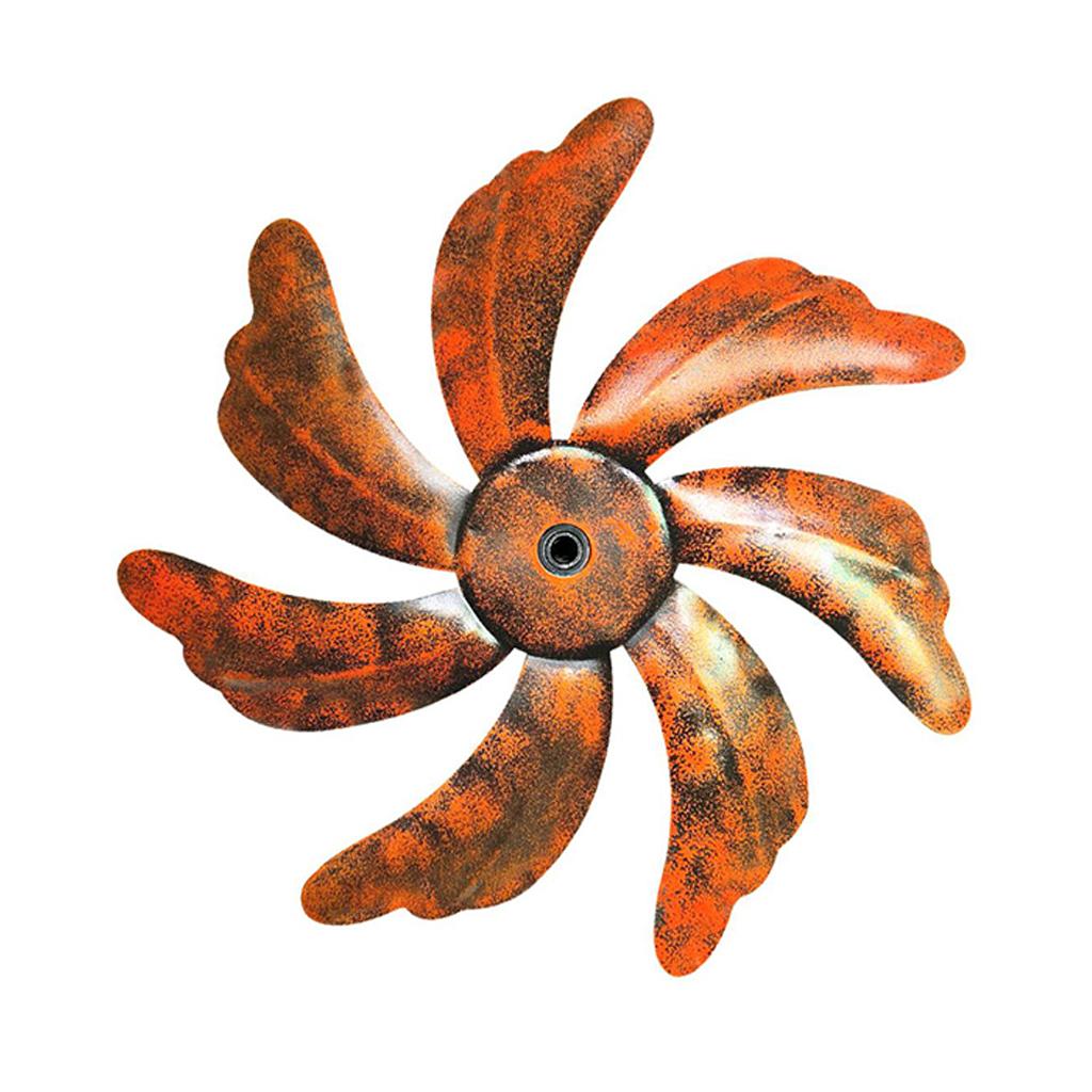 Rotating Wind Spinner Windmill Sculpture Metal Garden Art Weatherproof Yard Decoration Gift Suitable for Lawn Landscape