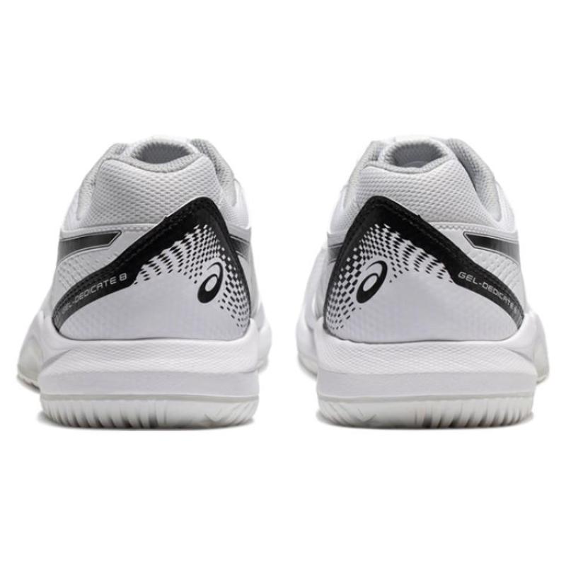 ASICS Gel Dedicate 8 White Black Sneakers 1041A408-101