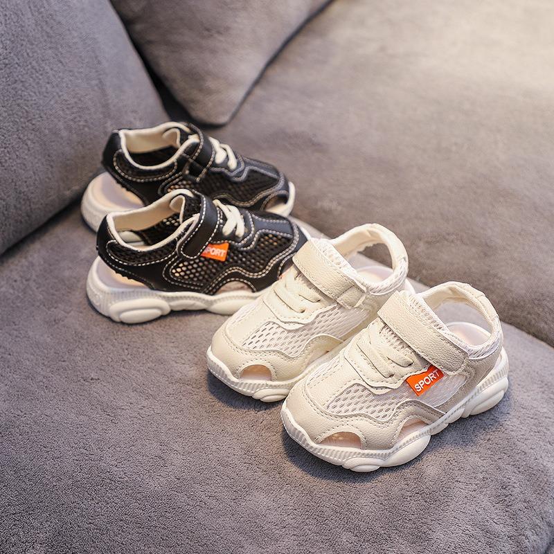 Sommer Halbsandalen, Kinder Weichsohlen Anti-Rutsch Geschlossene Zehen Sandalen, Freizeitschuhe für Jungen und Mädchen, Bären-Thema Strand Schuhe für Jungen und Mädchen.