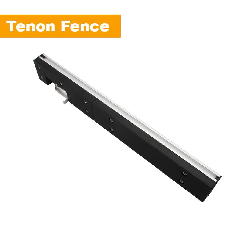 Woodworking Angle Miter Gauge Tenon Fence T Track Push Ruler Guide Router/Saw Table 450mm Mortise Tenon and Chute Stopper