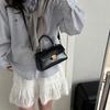 Fashion Solid Color Small Handbags Women's Top-handle Bags For Commuting  Square Designer Crossbody Shoulder Bag For Gifts