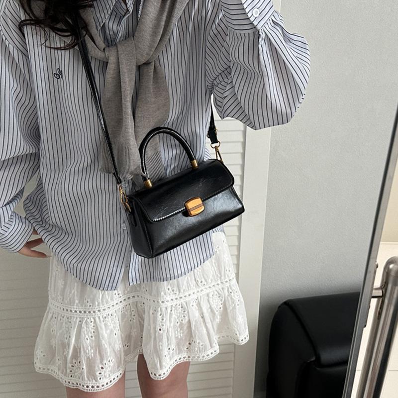 Fashion Solid Color Small Handbags Women's Top-handle Bags For Commuting  Square Designer Crossbody Shoulder Bag For Gifts