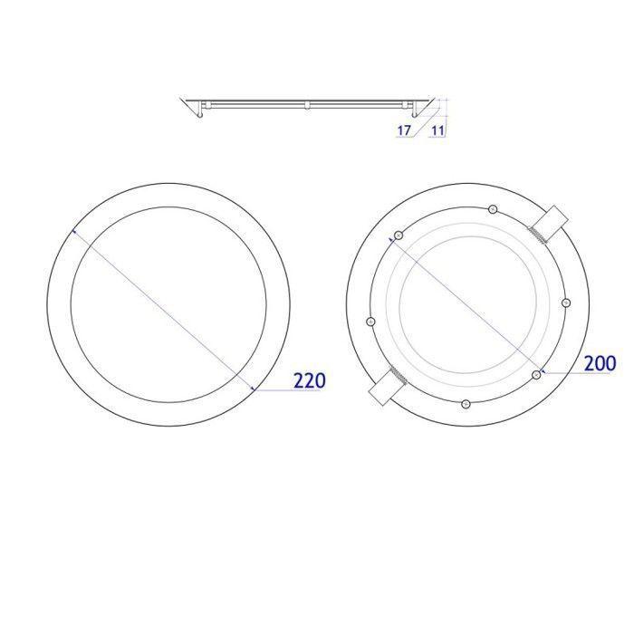 Downlight LED - JANDEI - 18W - 4200K - Blanc Neutre - Encastrable