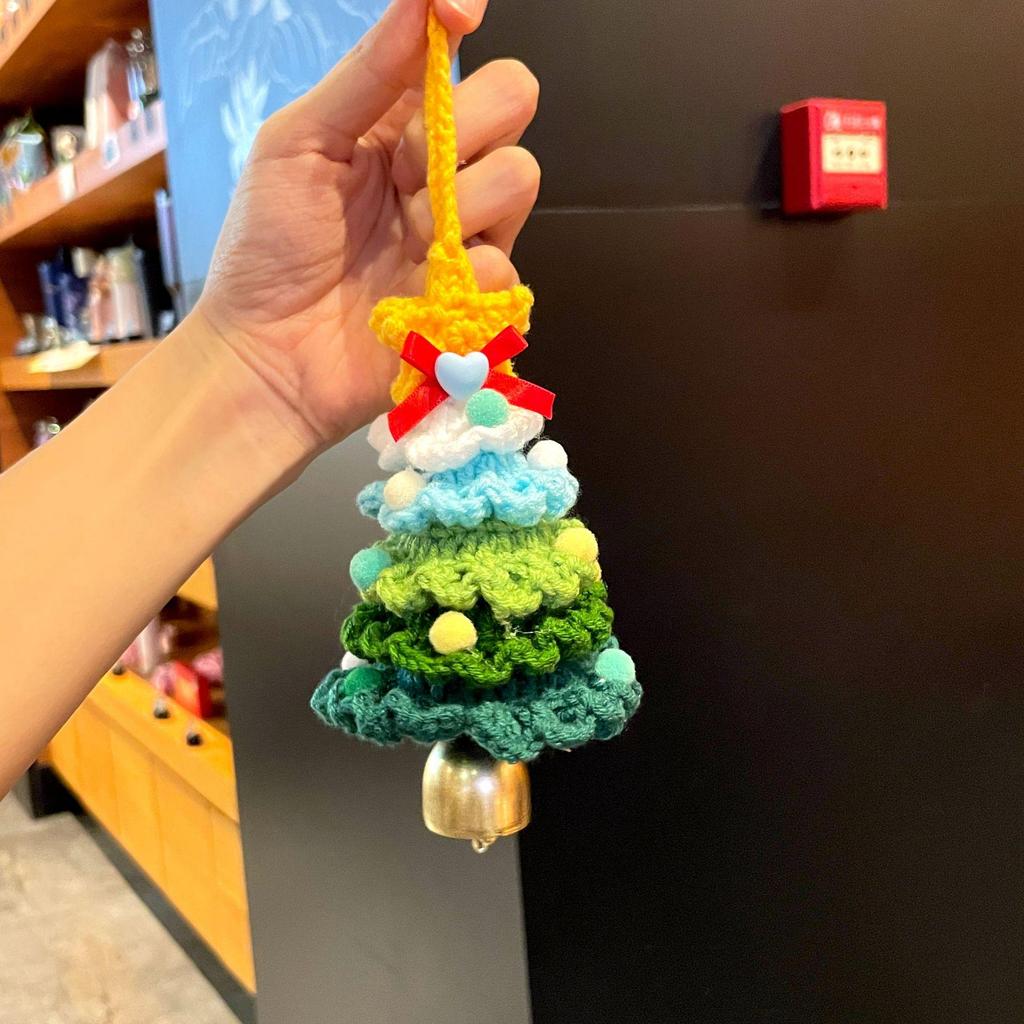 International Yarn Crochet Mini Christmas Tree Car Ornament Gift