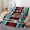 1PC Martini Custom Name Patterned Flannel Blanket Suitable For All Seasons For Home Decor Warmth And Comfort Gifts Holiday Present