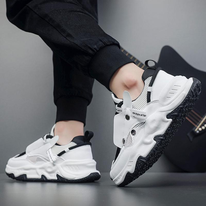 Neue Herren bequeme Outdoor bequeme Sneaker Sommer große Mesh-Schuhe Atmungsaktive Daddy-Schuhe Herrenschuhe tenis masculino