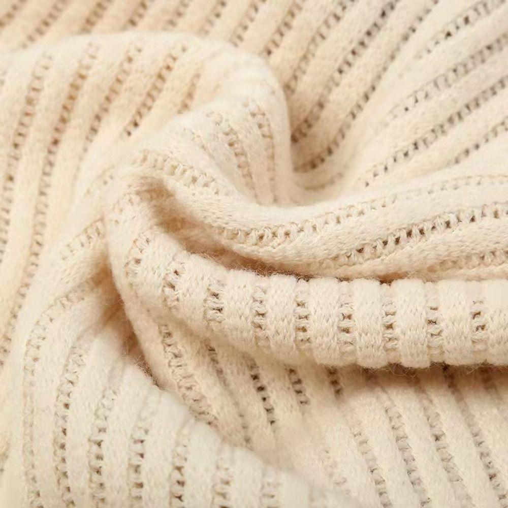 Winter Warm Faux Fur Collar Knitted Tassel Plush Wraps Scarf Womens Knitting Shawl