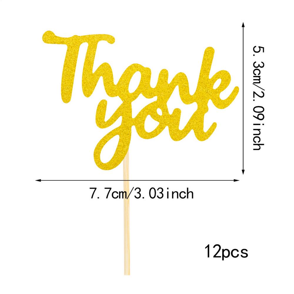

Thank You Cupcake Toppers Friends Cake Topper Appreciation Supplies 12 Piece For Giving Teacher Friendsgiving Gatherings Party