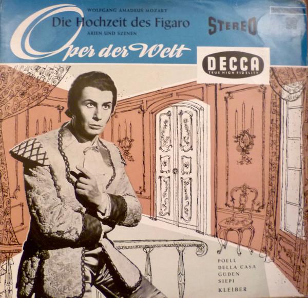 

LP Record WOLFGANG AMADEUS MOZART Die Hochzeit des Figaro Arien und SXL20502 Decca Germany Classical Used