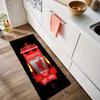 Liverpool Football Club Küchenfußmatte Rutschfest Waschbar Weicher Teppich Fußmatte Geeignet für Schlafzimmer Wohnzimmer Küche und Badezimmer Heimdekoration
