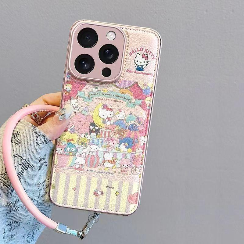 Hello Kitty Party Applies To Oppo Xiaomi 14/15 Redmi K80vivos30 All-inclusive Anti-drop Mobile Phone Case.