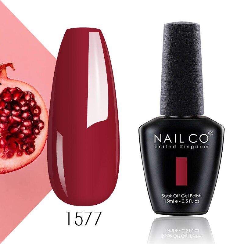 

NAILCO 15 мл черный, белый, красный, розовый цвет гель-лак для ногтей 208 цветов серии Vernis УФ-гель для ногтей с блестками все для маникюрного набора