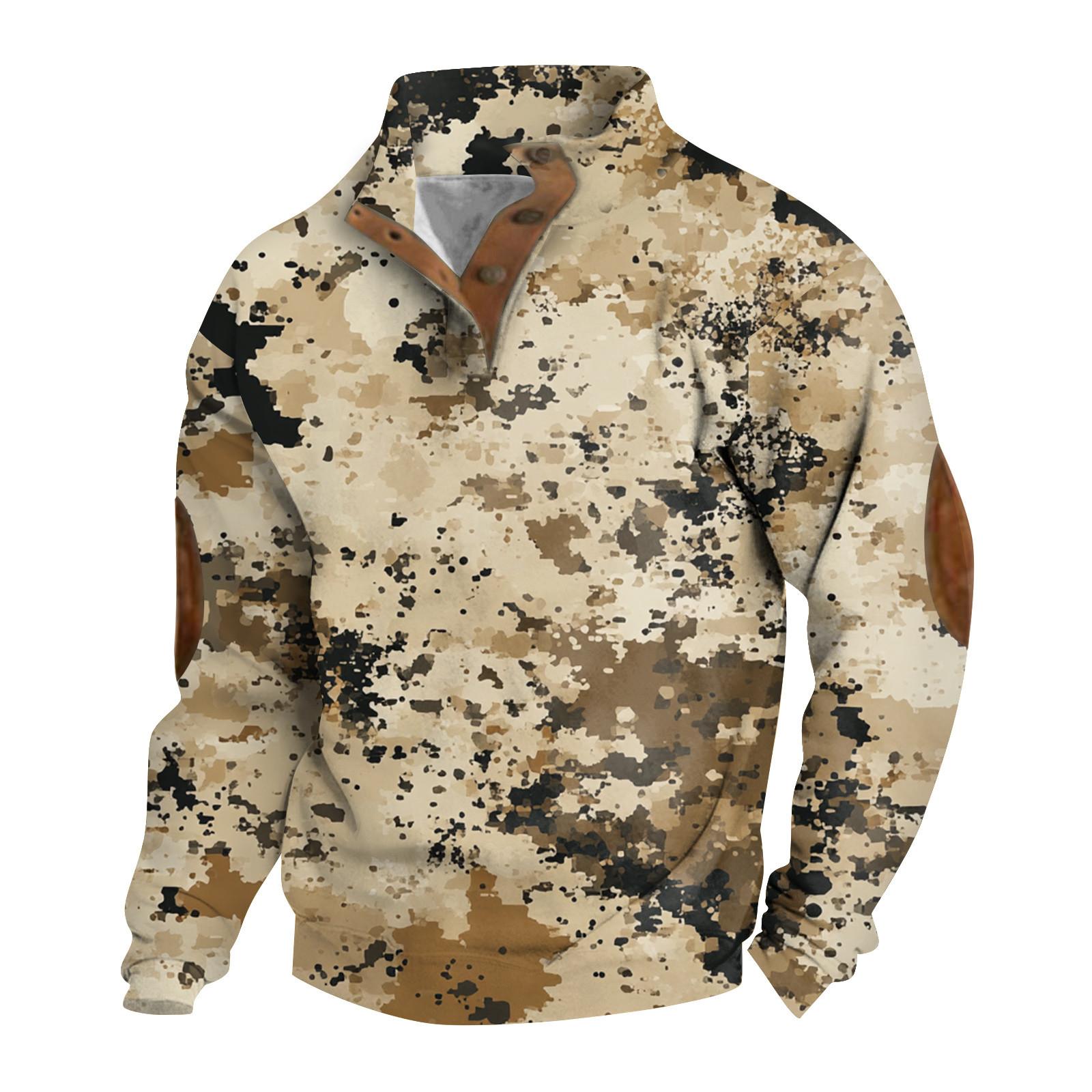 

Весенняя и мужская толстовка с воротником-стойкой — это повседневные свитера для активного отдыха, топы XXL бежевый