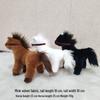 Cute Little Horse Plush Toy Pendant - Children's Zoo Animal Mascot Doll