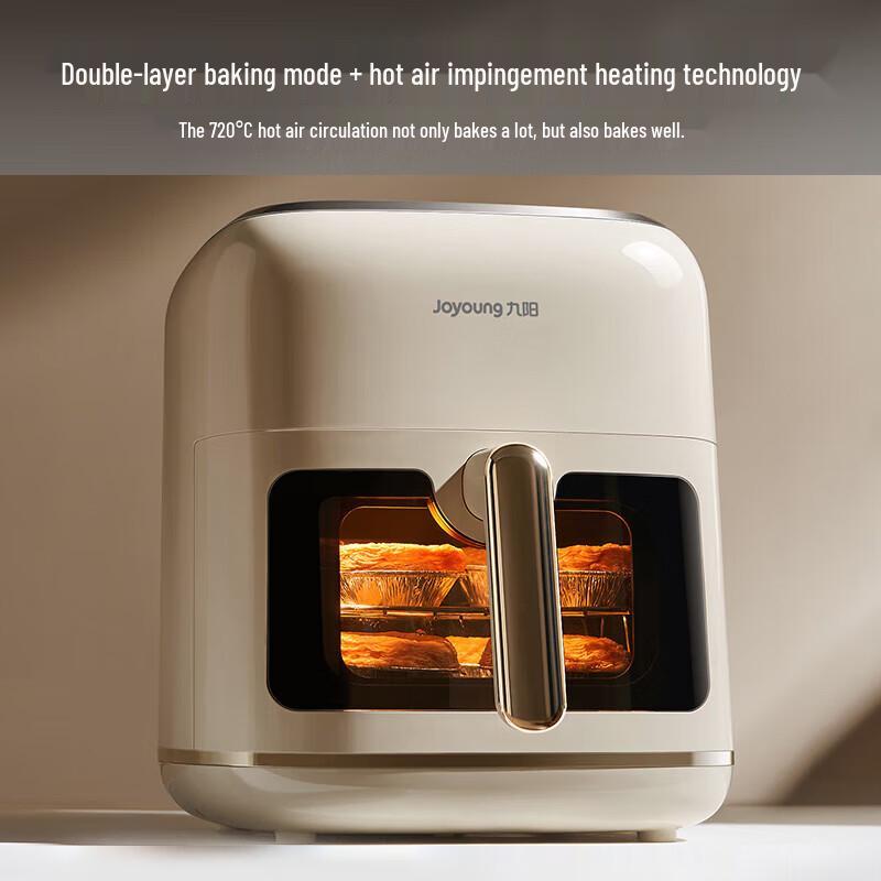 Joyoung 6.5L Smart Air Fryer with No-Flip Design CN plug (adapter included)