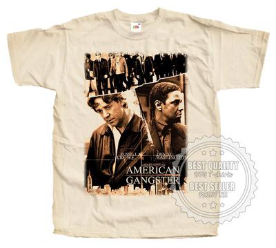 American Gangster T-SHIRT TEE V3 Filmplakat Natürlich Vintage alle Größen S bis 5XL