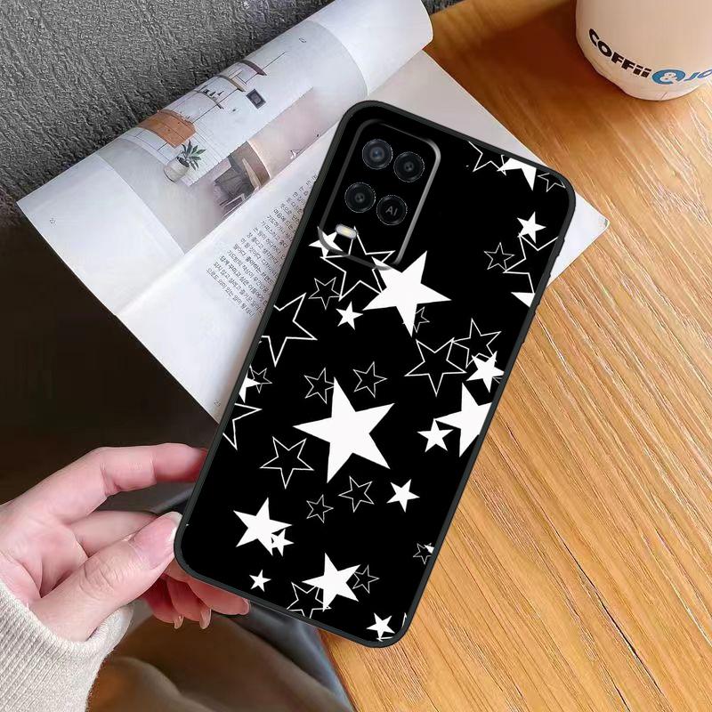 STARS COLOURFUL Case For OPPO A17 A16 A15 A78 A98 A54 A74 A94 A76 A96 A77 A52 A72 A5 A9 A53 A54s A57s Cover